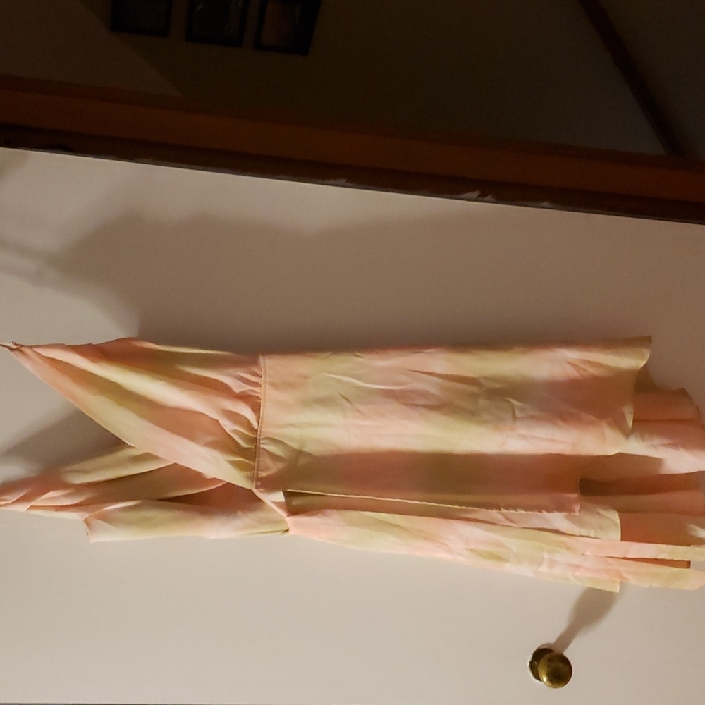 Pink and Cream wrap dress large